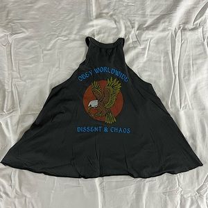 Obey Women's Swing Tank. Grey.